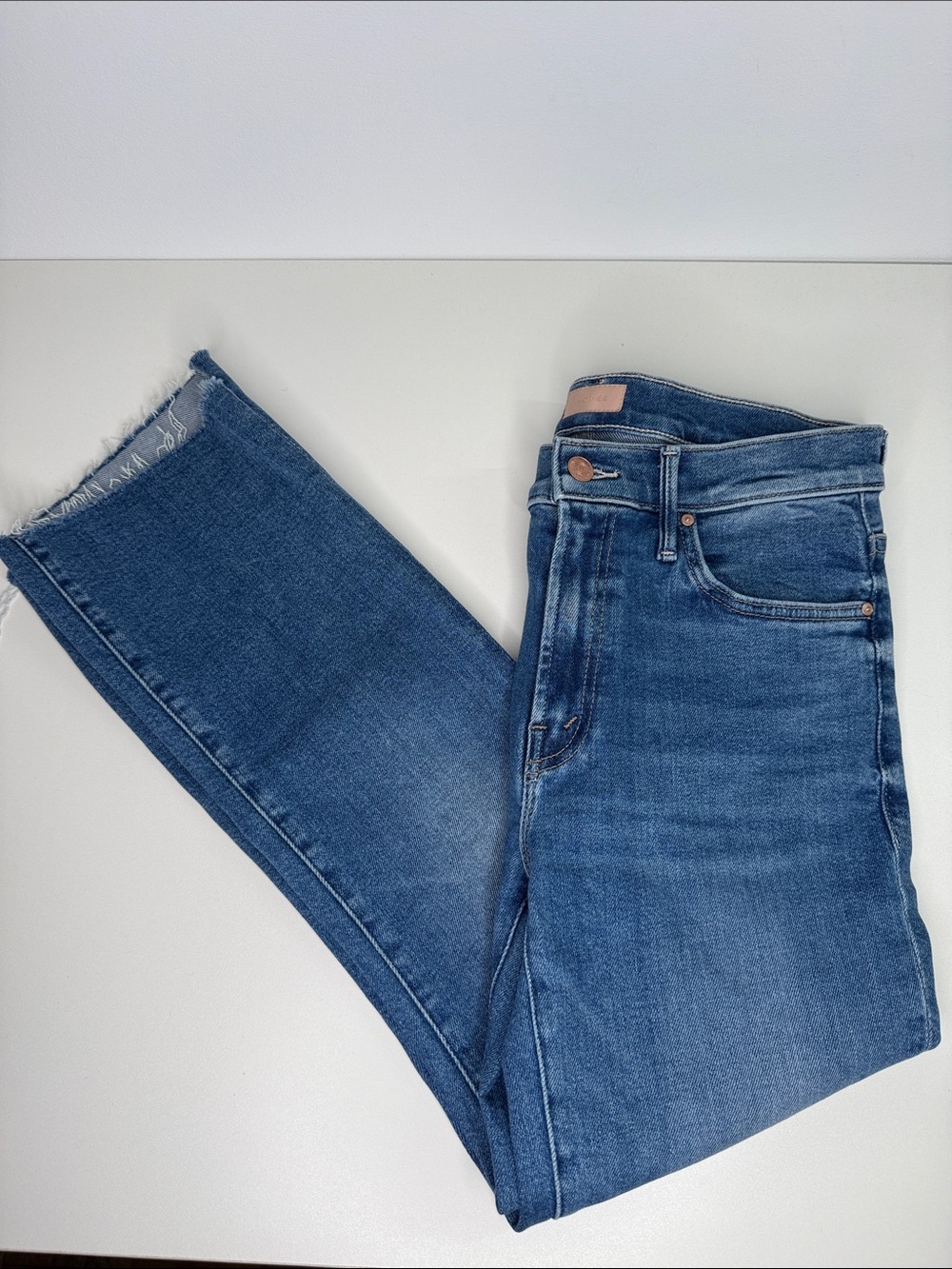Mother Denim The Insider Crop Step Fray different strokes size 27 - Picture 4 of 10